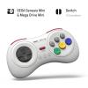 image8Bitdo M30 24G Wireless Gamepad for Sega Genesis Mini and Mega Drive Mini and Switch with 6Button Layout BlackWhite