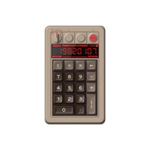 image8BitDo Retro 18 Mechanical Numpad Supports Calculator Mode Bluetooth24GWired Numpad for Windows and Android  N EditionC64 Edition