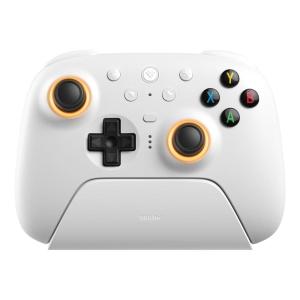 image8BitDo Ultimate 2 Wireless Controller for Windows ampamp Android Gaming Controller with TMR Joysticks Switchable Hall EffectTactile Triggers RGB Fire Ring 8Speed Wireless Tech WhiteWhite