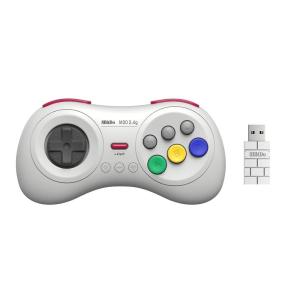 image8Bitdo M30 24G Wireless Gamepad for Sega Genesis Mini and Mega Drive Mini and Switch with 6Button Layout BlackWhite