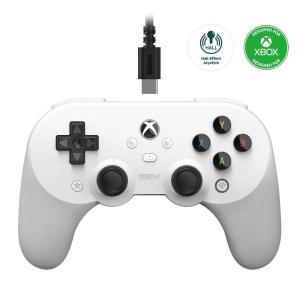 image8Bitdo Pro 2 Wired Controller for Xbox Hall Effect Joysticks and Hall Triggers 35mm Audio Jack Compatible with Xbox Series XS Xbox One Windows 1011  Officially Licensed BlackWhite