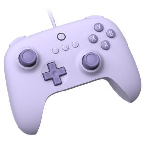 image8Bitdo Ultimate 2C Wired Controller for Windows PC and Android with 1000Hz Polling Rate Hall Effect Joysticks and Hall Triggers and Remappable L4R4 Bumpers MintLilac Purple