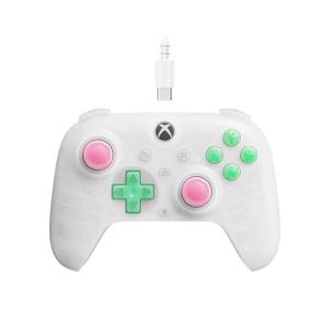 image8Bitdo Ultimate Mini Wired Controller for Xbox with RGB Lighting Fire Ring Hall Effect Joysticks and Triggers for Xbox Series XS Xbox One Windows 1011  Officially Licensed Translucent WhiteTranslucent White