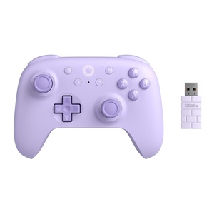 image:image8BitDo Ultimate 2C Wireless Controller for Windows PC and Android with 1000 Hz Polling Rate Hall Effect Joysticks and Triggers and Remappable L4R4 Bumpers Transparent BlackPurple